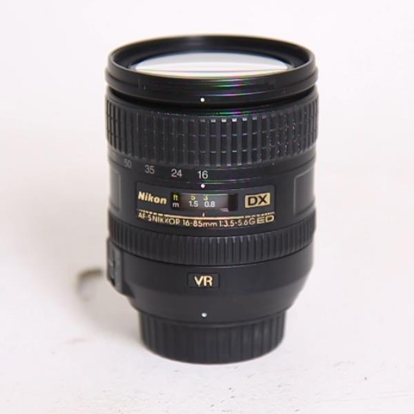 Used Nikon AF-S DX Nikkor 16-85mm f/3.5-5.6G ED VR Zoom Lens