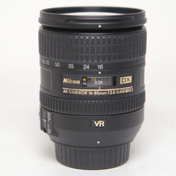 Used Nikon AF-S DX Nikkor 16-85mm f/3.5-5.6G ED VR Zoom Lens