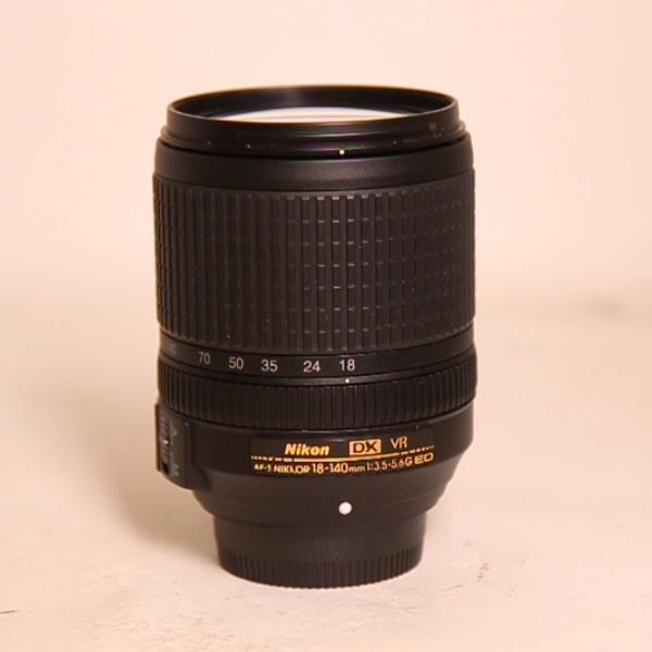 Used Nikon AF-S 18-140mm Nikkor lens f/3.5-5.6G ED VR DX