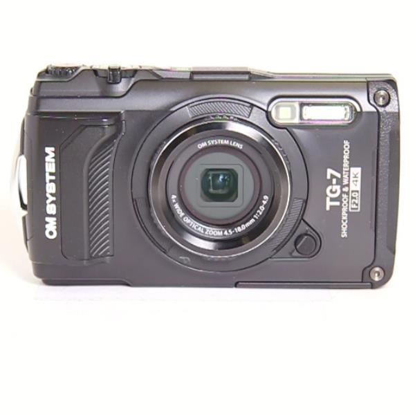 Used OM System Tough TG-7 Compact Action Camera Black