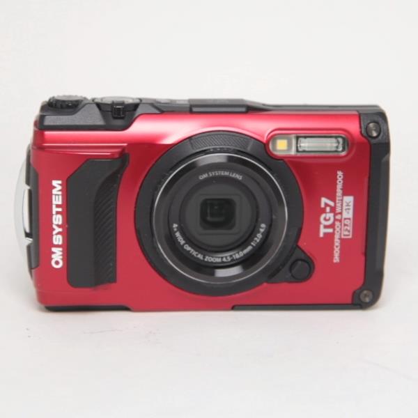 Used OM System Tough TG-7 Compact Action Camera Red