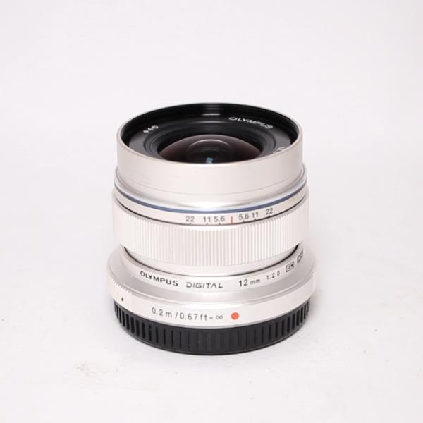 Used Olympus M.Zuiko Digital ED 12mm f/2 Wide Angle Lens Black
