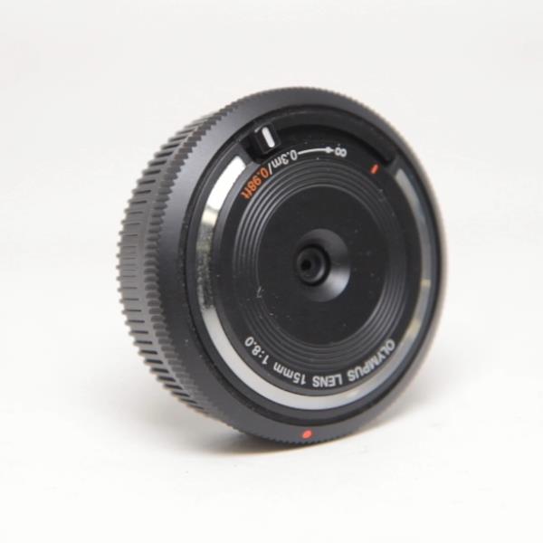Used Olympus 15mm F/8.0 Black Body Cap Lens BCL-1580