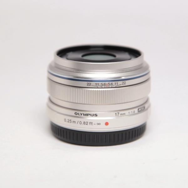 Used Olympus M.Zuiko Digital 17mm f/1.8 Lens Silver