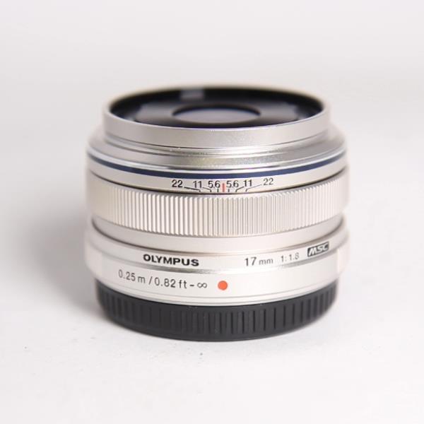 Used Olympus M.Zuiko Digital 17mm f/1.8 Lens Silver