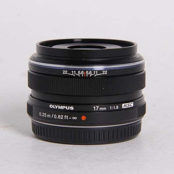 Used Olympus M.Zuiko Digital 17mm f/1.8 Lens Black
