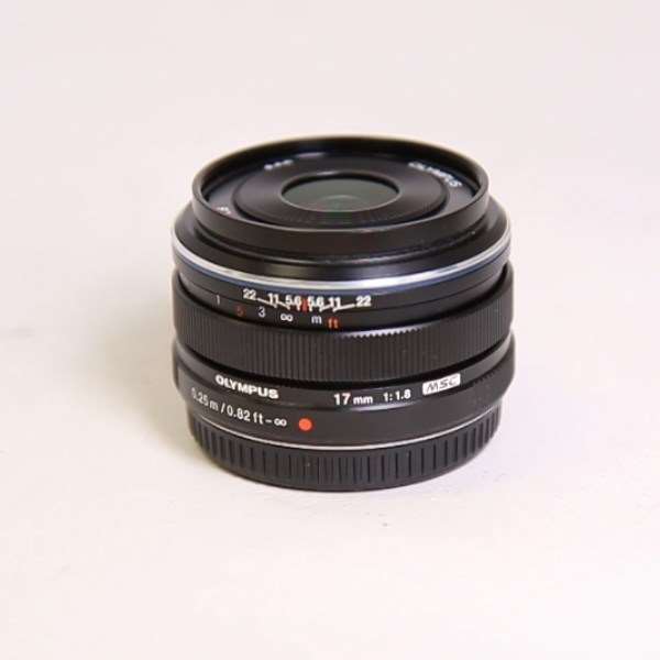 Used Olympus M.Zuiko Digital 17mm f/1.8 Lens Black