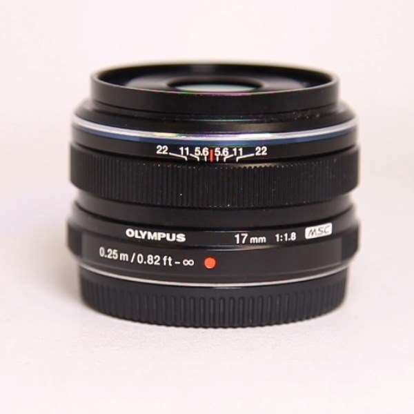 Used Olympus M.Zuiko Digital 17mm f/1.8 Lens Black