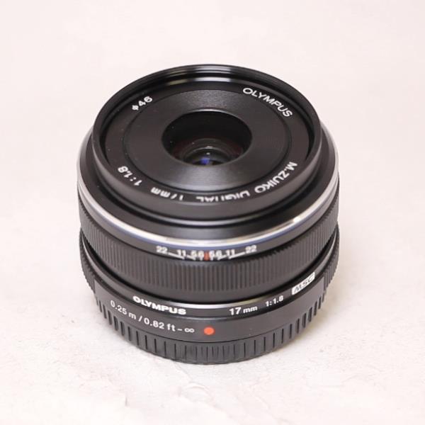 Used Olympus M.Zuiko Digital 17mm f/1.8 Lens Black