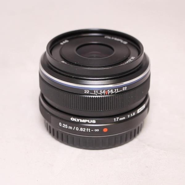 Used Olympus M.Zuiko Digital 17mm f/1.8 Lens Black