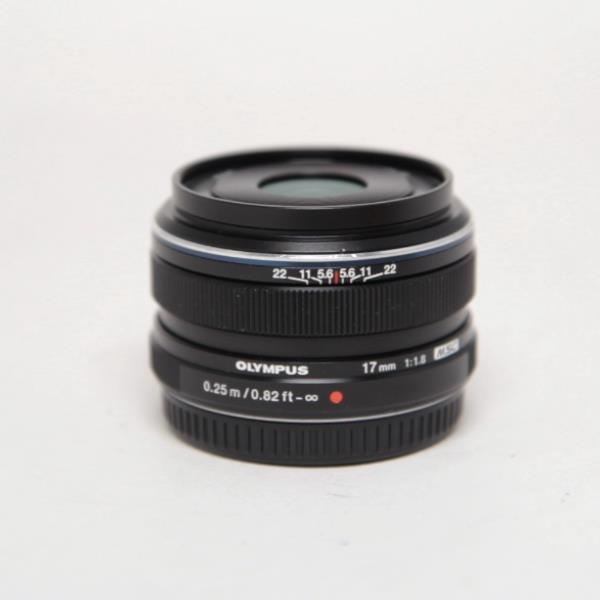 Used Olympus M.Zuiko Digital 17mm f/1.8 Lens Black
