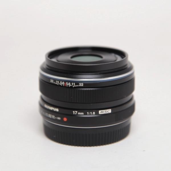 Used Olympus M.Zuiko Digital 17mm f/1.8 Lens Black