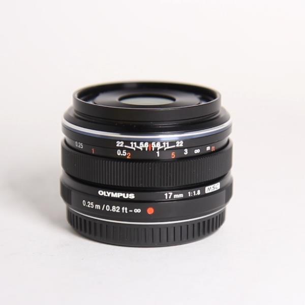 Used Olympus M.Zuiko Digital 17mm f/1.8 Lens Black