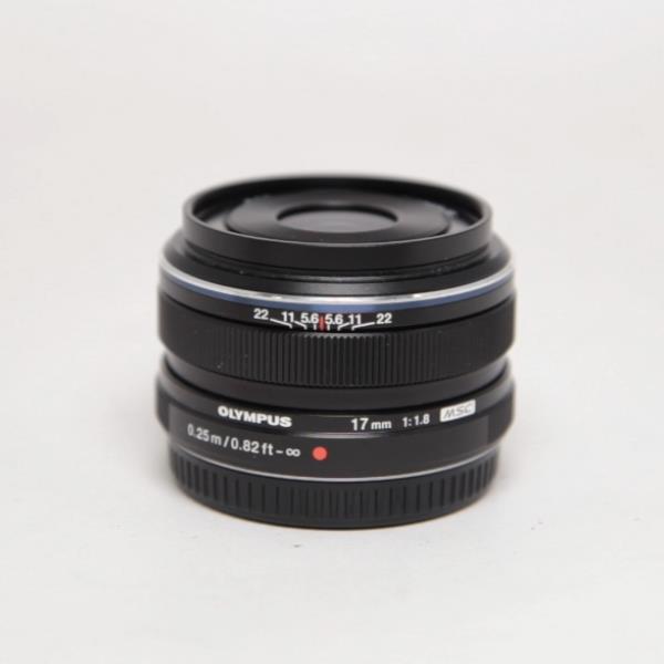 Used Olympus M.Zuiko Digital 17mm f/1.8 Lens Black
