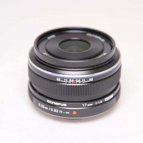 Used Olympus M.Zuiko Digital 17mm f/1.8 Lens Black