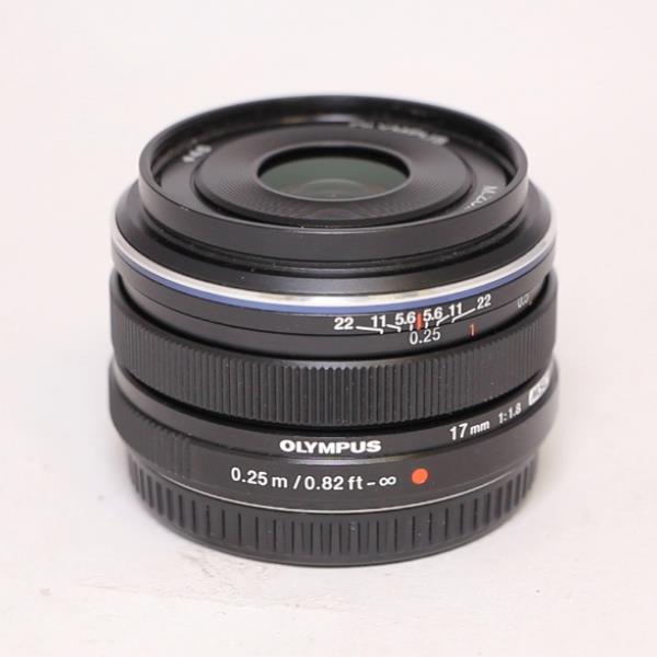 Used Olympus M.Zuiko Digital 17mm f/1.8 Lens Black