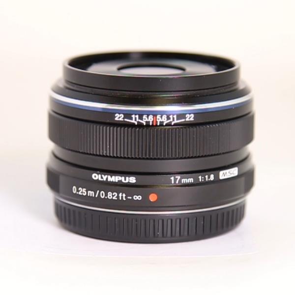 Used Olympus M.Zuiko Digital 17mm f/1.8 Lens Black