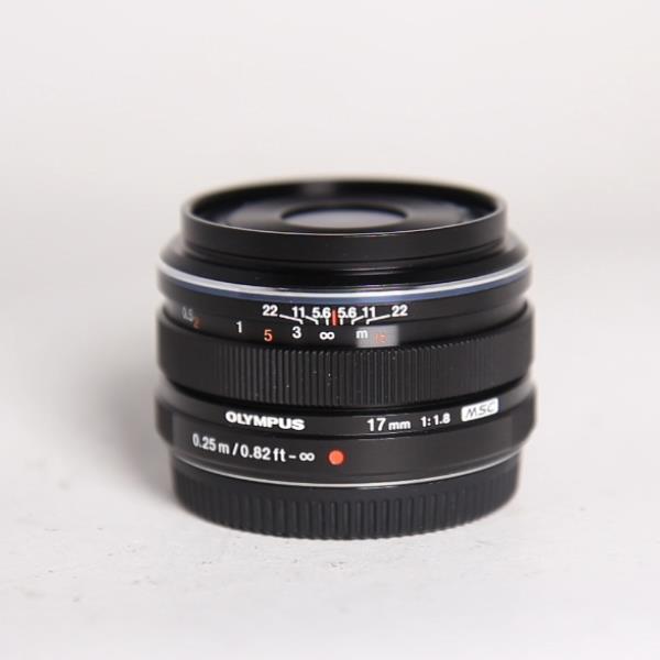 Used Olympus M.Zuiko Digital 17mm f/1.8 Lens Black