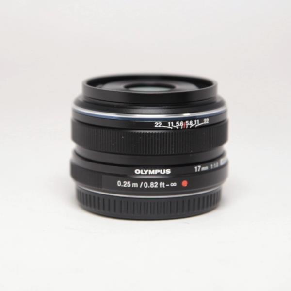 Used Olympus M.Zuiko Digital 17mm f/1.8 Lens Black
