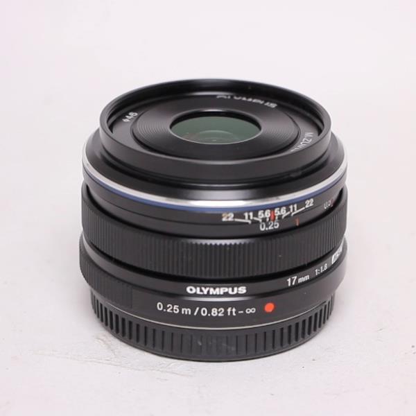 Used Olympus M.Zuiko Digital 17mm f/1.8 Lens Black