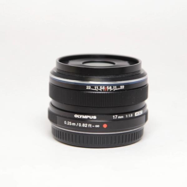 Used Olympus M.Zuiko Digital 17mm f/1.8 Lens Black