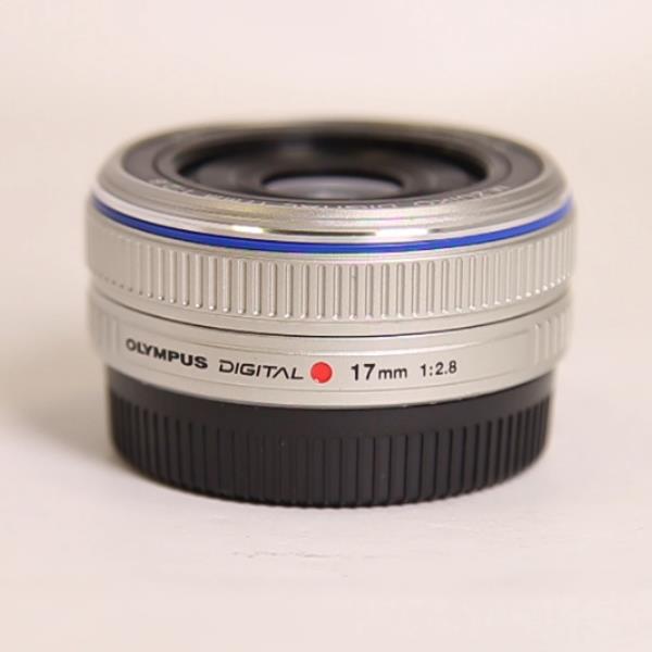 Used Olympus M.Zuiko Digital 17mm f/2.8 Pancake Lens Silver