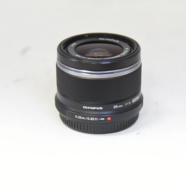 Used Olympus M.Zuiko Digital 25mm f/1.8 Lens Black