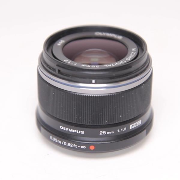 Used Olympus M.Zuiko Digital 25mm f/1.8 Lens Black