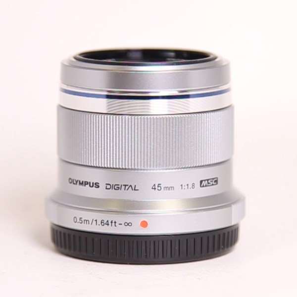 Used Olympus M.Zuiko Digital 45mm f/1.8 Lens Silver