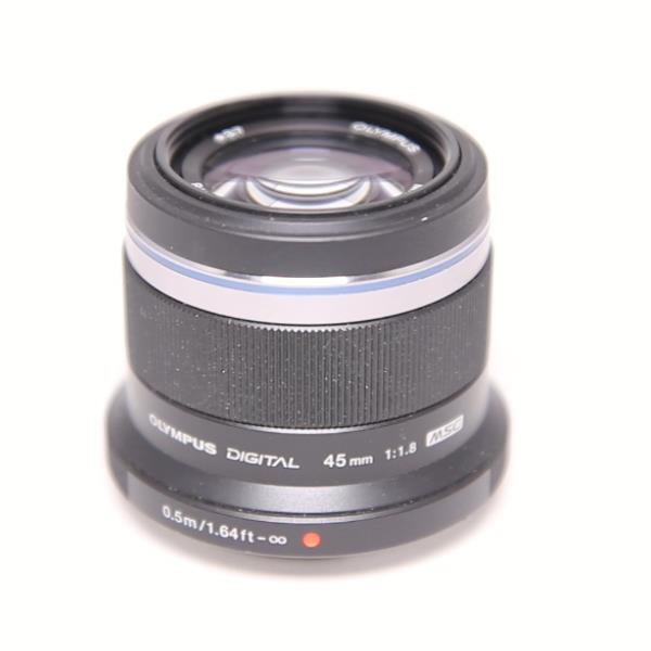 Used Olympus M.Zuiko Digital 45mm f/1.8 Lens Black