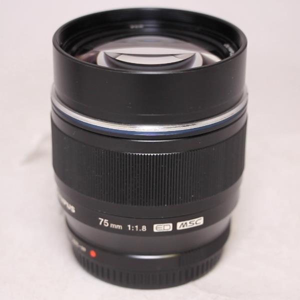Used OM-System M.Zuiko Digital ED 75mm f/1.8 Telephoto Lens Black