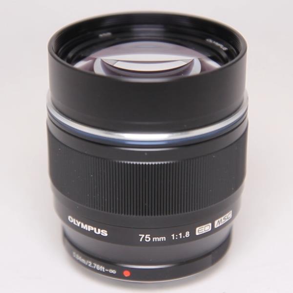 Used OM-System M.Zuiko Digital ED 75mm f/1.8 Telephoto Lens Black