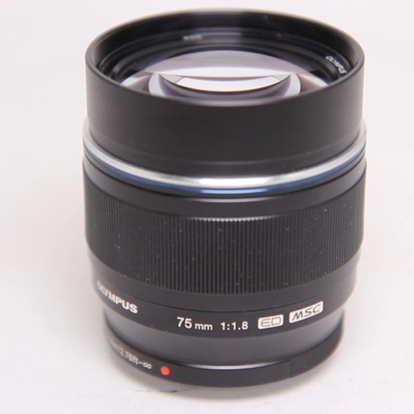 Used OM-System M.Zuiko Digital ED 75mm f/1.8 Telephoto Lens Black