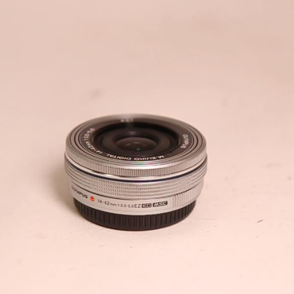 Used Olympus M.Zuiko Digital ED 14-42mm f/3.5-5.6 EZ Zoom Lens Silver