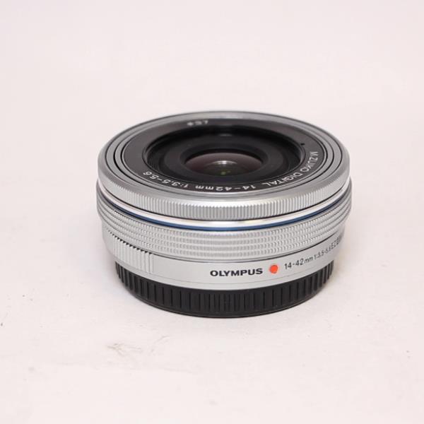 Used Olympus M.Zuiko Digital ED 14-42mm f/3.5-5.6 EZ Zoom Lens Silver