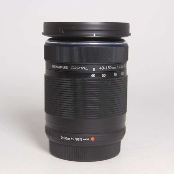 Used OM-System Digital ED 40-150mm f/4-5.6 R Zoom Lens Black