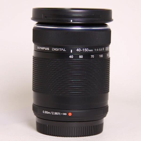 Used OM-System Digital ED 40-150mm f/4-5.6 R Zoom Lens Black