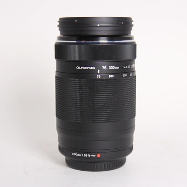 Used Olympus 75-300mm M.Zuiko f/4.8-6.7 Micro 4/3rds Lens Black