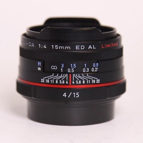 Used HD Pentax-DA 15mm f/4 ED AL Limited Lens Black