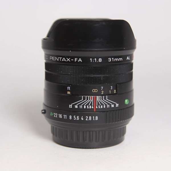 Used Pentax SMC FA 31mm f/1.8 Limited Lens Black