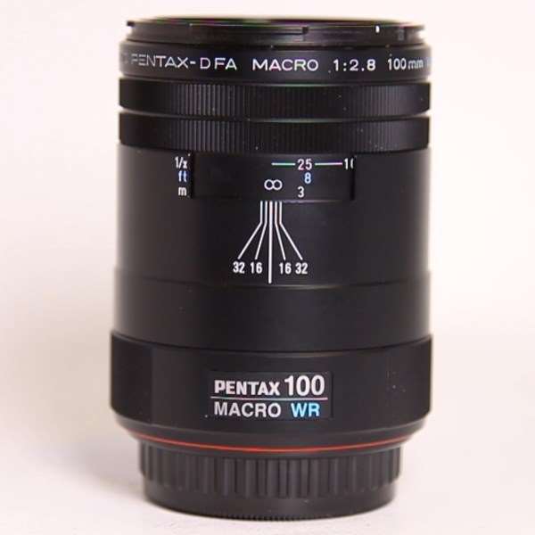 Used SMC Pentax-D FA 100mm f/2.8 WR Macro Lens