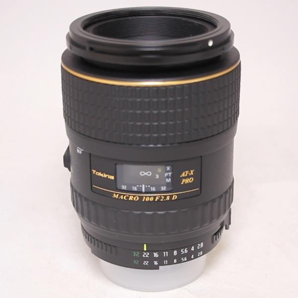 Used Tokina 100mm f/2.8 AT-X M100 AF Pro D Macro Lens Nikon F Mount