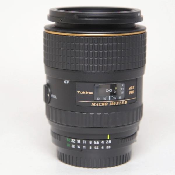 Used Tokina 100mm f/2.8 AT-X M100 AF Pro D Macro Lens Nikon F Mount