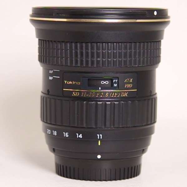 Used Tokina AT-X 11-20mm f/2.8 PRO DX Wide Angle Zoom Lens Nikon F Mount