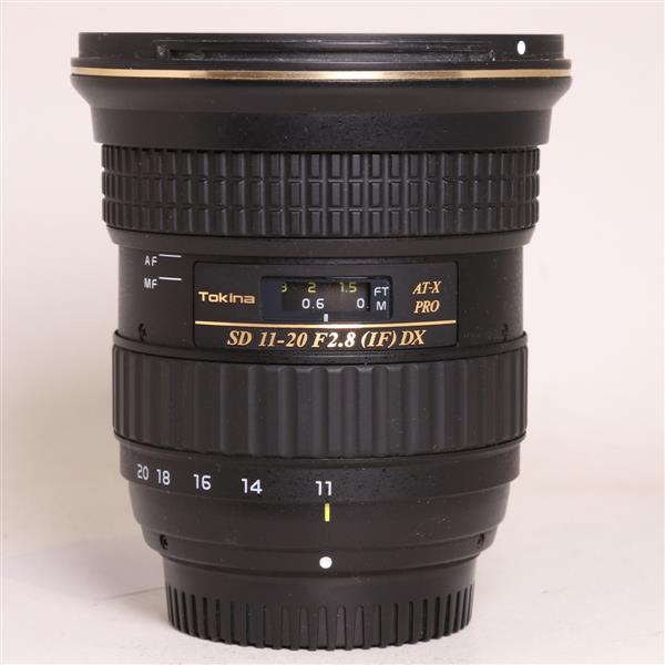 Used Tokina AT-X 11-20mm f/2.8 PRO DX Wide Angle Zoom Lens Nikon F Mount