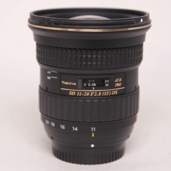 Used Tokina AT-X 11-20mm f/2.8 PRO DX Wide Angle Zoom Lens Nikon F Mount