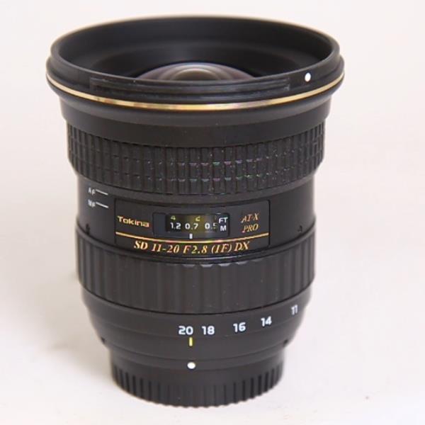 Used Tokina AT-X 11-20mm f/2.8 PRO DX Wide Angle Zoom Lens Nikon F Mount