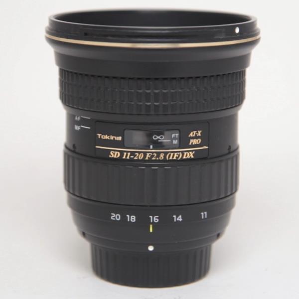 Used Tokina AT-X 11-20mm f/2.8 PRO DX Wide Angle Zoom Lens Nikon F Mount