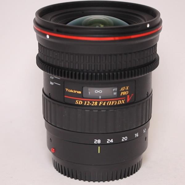Used Tokina 12-28mm f/4.0 V AT-X Pro Video Lens Canon EF-S VDSLR