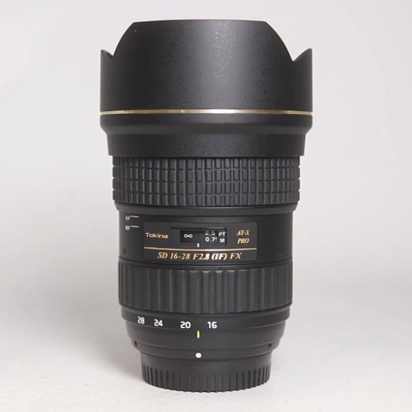 Used Tokina AT-X 16-28 f/2.8 PRO FX Wide Angle Zoom Lens Nikon F Mount